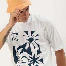 Kook N Keech Floral Printed Drop-Shoulder Sleeves Pure Cotton Oversize T-shirt-picture-31