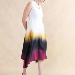 RAREISM Multi Cotton Blend Ombre Sleeveless Dress-picture-39
