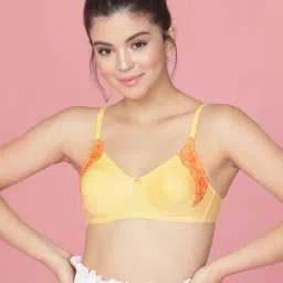 Clovia Yellow Non Padded Bra-image-16