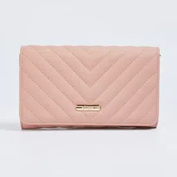 Ginger by Lifestyle Pink Textured Sling Handbag-image-44