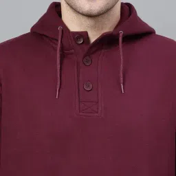 Hancock Burgundy Blended Regular Fit Sweatshirt image 4