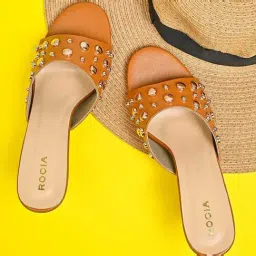 Rocia by Regal Women's Tan Casual Stilettos-picture-27