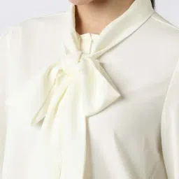 Van Heusen Off White Regular Fit Shirt image 5