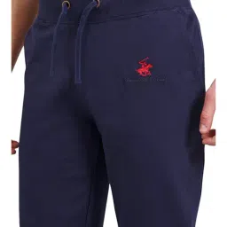 Beverly Hills Polo Club Navy Cotton Regular Fit Joggers image 5