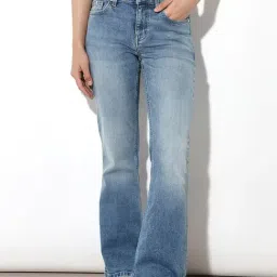 Only Blue Cotton Solid Mid Rise Jeans-image-71