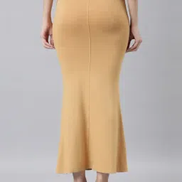 TWIN BIRDS Beige & Pink Plain Saree Shapewear - Pack Of 2 image 2