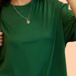 Christy World Typography Printed Pack Of 2 Drop Shoulder Sleeves Cotton Oversized T-shirts image 5