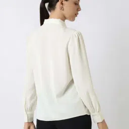 Van Heusen Off White Regular Fit Shirt image 2