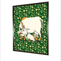 Indian Classic Art Multicolor Canvas Abstract Wall Art image 3