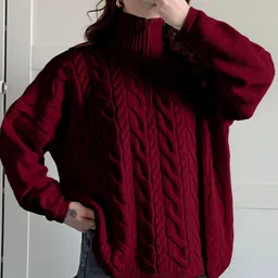 bebe Women Cable Knit Pullover-picture-10