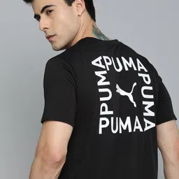Puma TriBlend Brand Logo Printed dryCELL Training T-shirt-picture-57