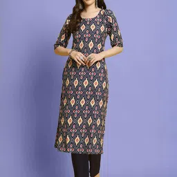 Ethnic basket Women Multicoloured Poly Crepe Kurta Sets-picture-12