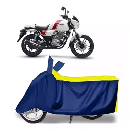 Auto Pearl Bike Cover for Bajaj V15 (Yellow & Blue)-picture-20