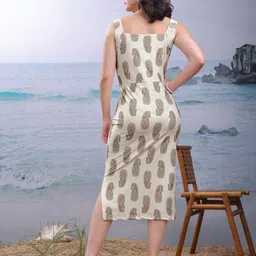 MILOST Women Paisley Print Bodycon Dress image 2