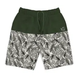 HELLCAT Kids Olive & White Printed Shorts-image-65