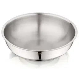 ALLO Silver Stainless Steel 26 cm Induction Friendly Triply Tasla (3 L)-image-0