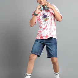 UNDER FOURTEEN ONLY Boys Washed Denim Shorts Technology image 4