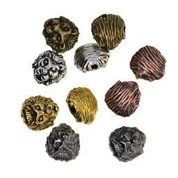 club bollywood Club Bollywood®10 Piece Metal Lion Head Connector Charm Beads DIY Bracelet Necklace Jewelry| Beads| Beads|Crafts|• Crafts|10 Pieces Metal Lion Head Bracelet Necklace Connector Charm Beads image 1
