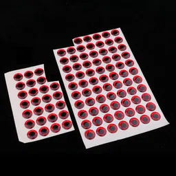 Calandis 100pcs Fishing Lure Eyes 3D Holographic Eyes Fly Tying Jigs Crafts DIY 12mm image 3