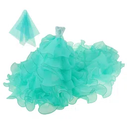 CALANDIS™ Elegant Doll Wedding Party Dress for 50cm Dolls Clothing Accs Green | Modern | Clothes & Accessories | Dolls image 1