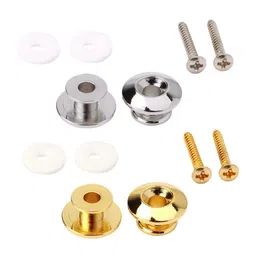 THE STYLE SUTRA® 2pcs Plating Strap Locks fr Electric Acoustic Guitar Bass Replacement Gold| Musical Instruments & Gear | Guitars & Basses | Parts & Accessories | Straps | | image 2