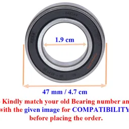 PARDZWORLD Bearing no.6204 Suitable for Front loading washing machines(Match & Buy). image 2