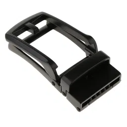 myaddiction Automatic Belt Buckle Replacement Ratchet Belt Slide Belt Accessories Matted Black image 1