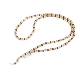 enakshi (label) 1x Brown Glass Beads Glasses Sunglasses Spectacles Chain Cord Holder|Health & Beauty | Vision Care | Other Vision Care image 2