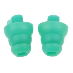 generic LOSA 4 Pairs Silicone Earplug Airplane Travel Noise Cancelling Ear Plugs Green image 2