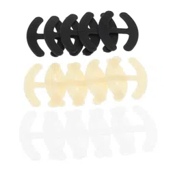 the style sutra 15 Pieces Bra Strap Clips Cleavage Buckle Clasp Holders Multicolor Letter H | Womens Clothing |Intimates & Sleep |Breast Forms Enhancers image 1