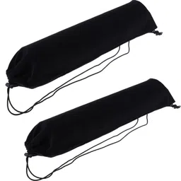 The Style Sutra 2pcs Badminton Racket Soft Cover Racquet Case Drawstring Shoulder Pack Black|Sporting Goods | Tennis & Racquet Sports | Badminton image 3