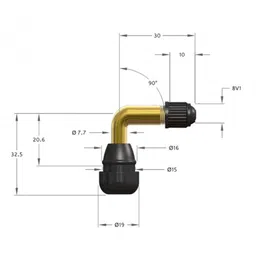 generic Seahorse Polymers Triton Scooter Activa Tubeless Tyre Valve PVR-70 for All tyre Brands (50PCS) image 4