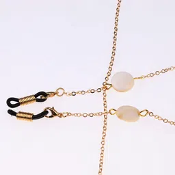 saz dekor Eyeglass Necklace Exquisite Delicate Sunglasses Spectacles Chain Holder Gold|Sunglass For Woman With Storage Box, Trending, Stylish & Durable Sunglasses, Lightweight Large Frame for Woman| image 5