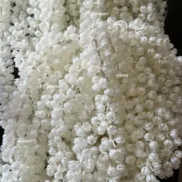 SPHINX Artificial Jasmine Buds (mogra phool) Garlands for Festive Pooja Wedding Housewarming Diwali Decorations Navratri Events Home Table Bedroom Pooja Room (5 ft, 1) image 5