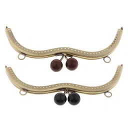 LOOM TREE® 2 Pieces Retro Metal Purse Clutch Handle DIY Bag Craft Frame Kiss Clasp Lock | Sewing | Foundations & Undergarments | Purse Handles, Frames & Feet image 5