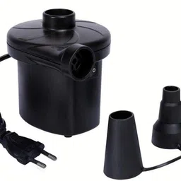 cr enterprise AC Electrical Air Pump, Quickly Inflates & Deflates All Large Volume Inflatables (BLACK-1PC) image 1