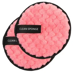 Prosopyare Face Cleansing Reusable Sponge Puff Makeup Washing Pad Deep Cleansing & Exfoliating Double Layer Reusable Removal Wipes Sponge For Women's Pack Of 2 image 1