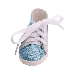 ATORSE Bling Bling 18Inch Doll Casual Shoes for American Doll Clothes Accs Blue image 2