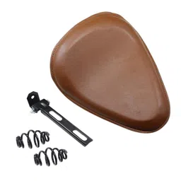 BAZPUR MART® Pu Motorcycle Solo Spring Bracket Seat For Sportster Chopper Bobber Custom C image 2