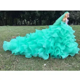 CALANDIS™ Elegant Doll Wedding Party Dress for 50cm Dolls Clothing Accs Green | Modern | Clothes & Accessories | Dolls image 5