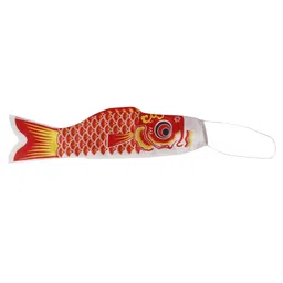 UJEAVETTE 40cm Japanese Windsock Carp Flag Koi Nobori Sailfish Fish Wind Streamer Red image 4