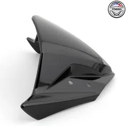 Yobbo Universal Front JB Racing Small Windscreen Windshield Deflector Wind Sheld Protector Kit Touring Bolt Visor with Hole Unbreakable Fibre Glass Bike Styling Fairing Headlight Screen Shield image 5