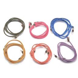 saz dekor 6 pcs Mixed Colors Velvet Eyeglass Sunglasses Holder Chain Lanyard Strap|Sunglass For Woman With Storage Box, Trending, Stylish & Durable Sunglasses, Lightweight Large Frame for Woman Man| image 1