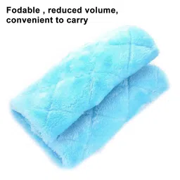 qpets Winter Birds Nest, Metal Cage Big Size Plush Beds Nests Shed, Suspended Bed Hammock Hideaway Place for Parakeet, Cockatoo, Lovebird (L24*W15*H18Cm, Blue) image 4