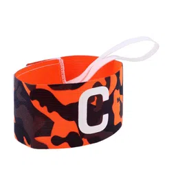 Football Soccer Sports Arm Adjustable Bands Captain Armband #3 Orange image 2