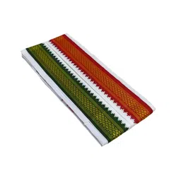 MPS COTTON COOL Cotton Men's Angavastam Towel Size:46 Inch X 33 Inch White (Pack of 1 Piece) image 1