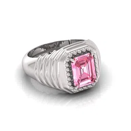 mbvgems Natural Certified Pink Sapphire (Neelam) Unheated Untreatet 14.00 Ratti PANCHDHATU Ring for Men's/Women's image 4