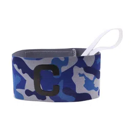 Football Soccer Sports Arm Adjustable Bands Captain Armband #3 Blue image 4