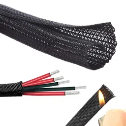 supvox Supvox® 6.6ft Cable Organizer Sleeve - Self-Closing, Cuttable, Wear and Heat Resistant Polyester Cable Protector Wrap image 1