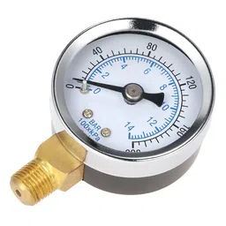 atorse ATORSE™ 1.5'' Face Air Oil Water Pressure Gauge 1/8'' Npt 0-200 Psi Manometer 0-14 Bar|Business & Industrial | Hydraulics Pneumatics & Pumps | Air Pressure Gauges image 2